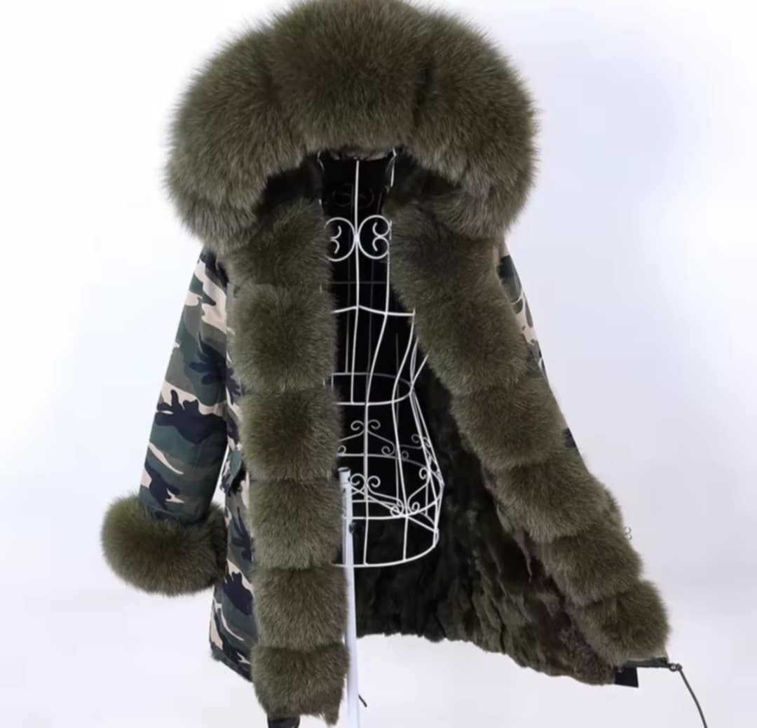 Manteau Insane long en fourrure véritable luxury
