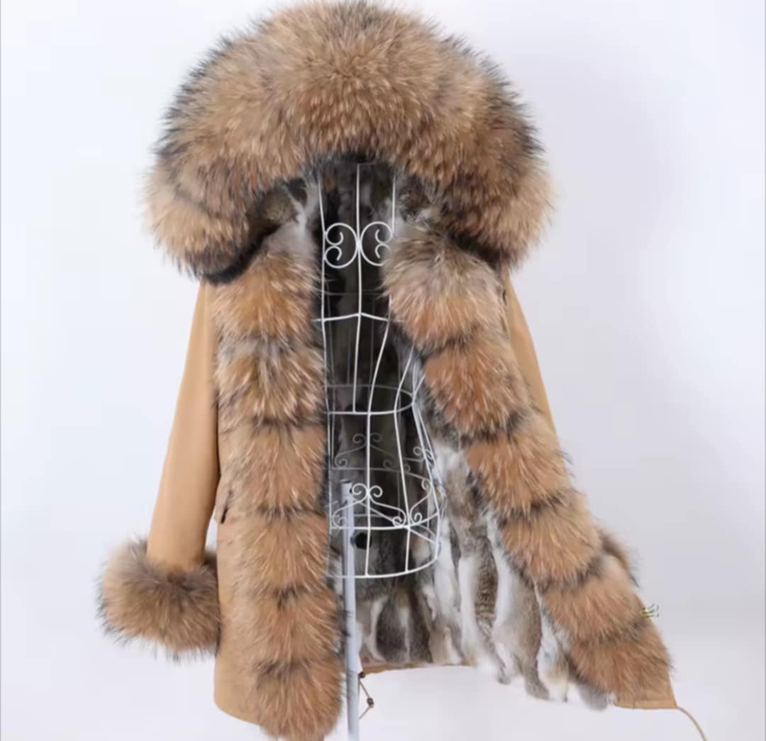 Manteau Insane long en fourrure véritable luxury