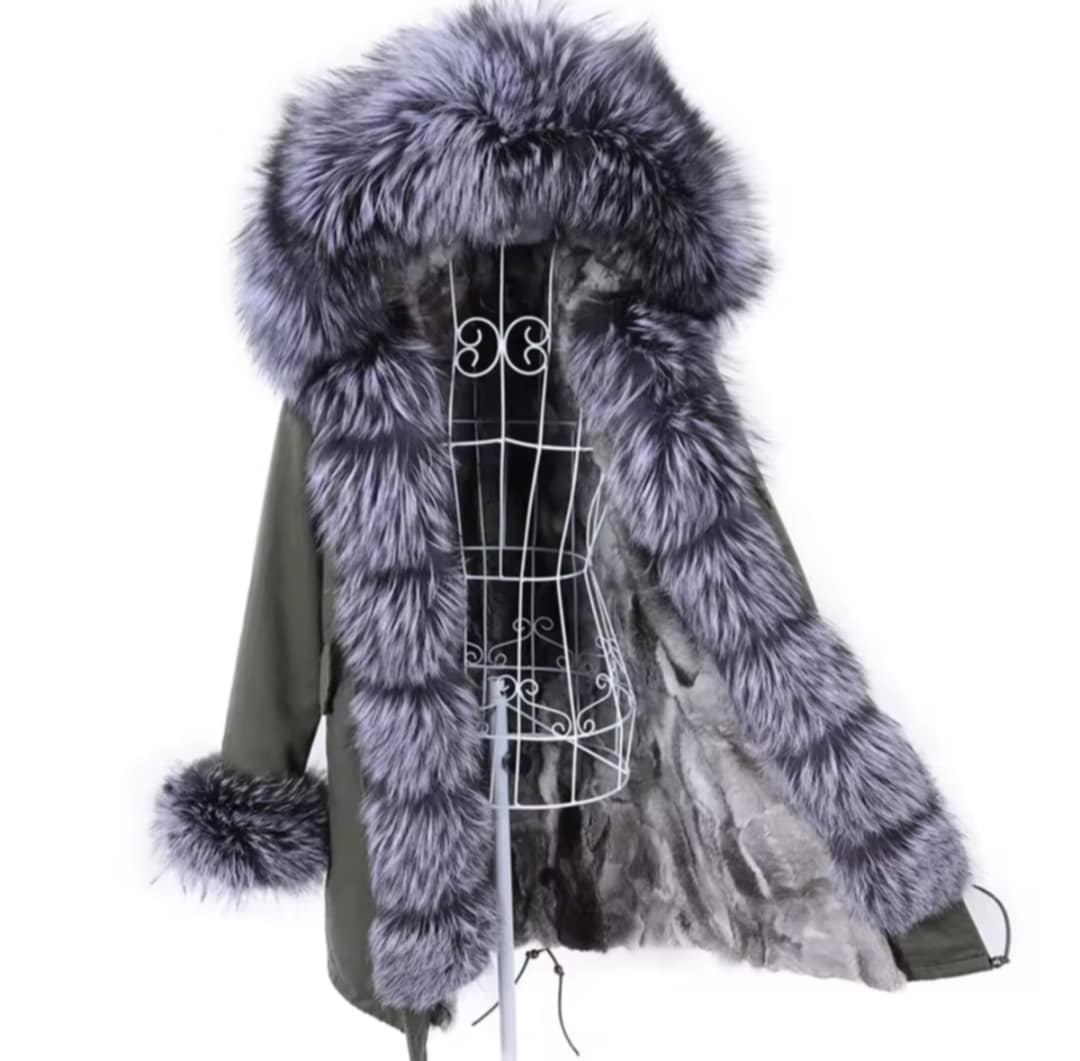 Manteau Insane long en fourrure véritable luxury
