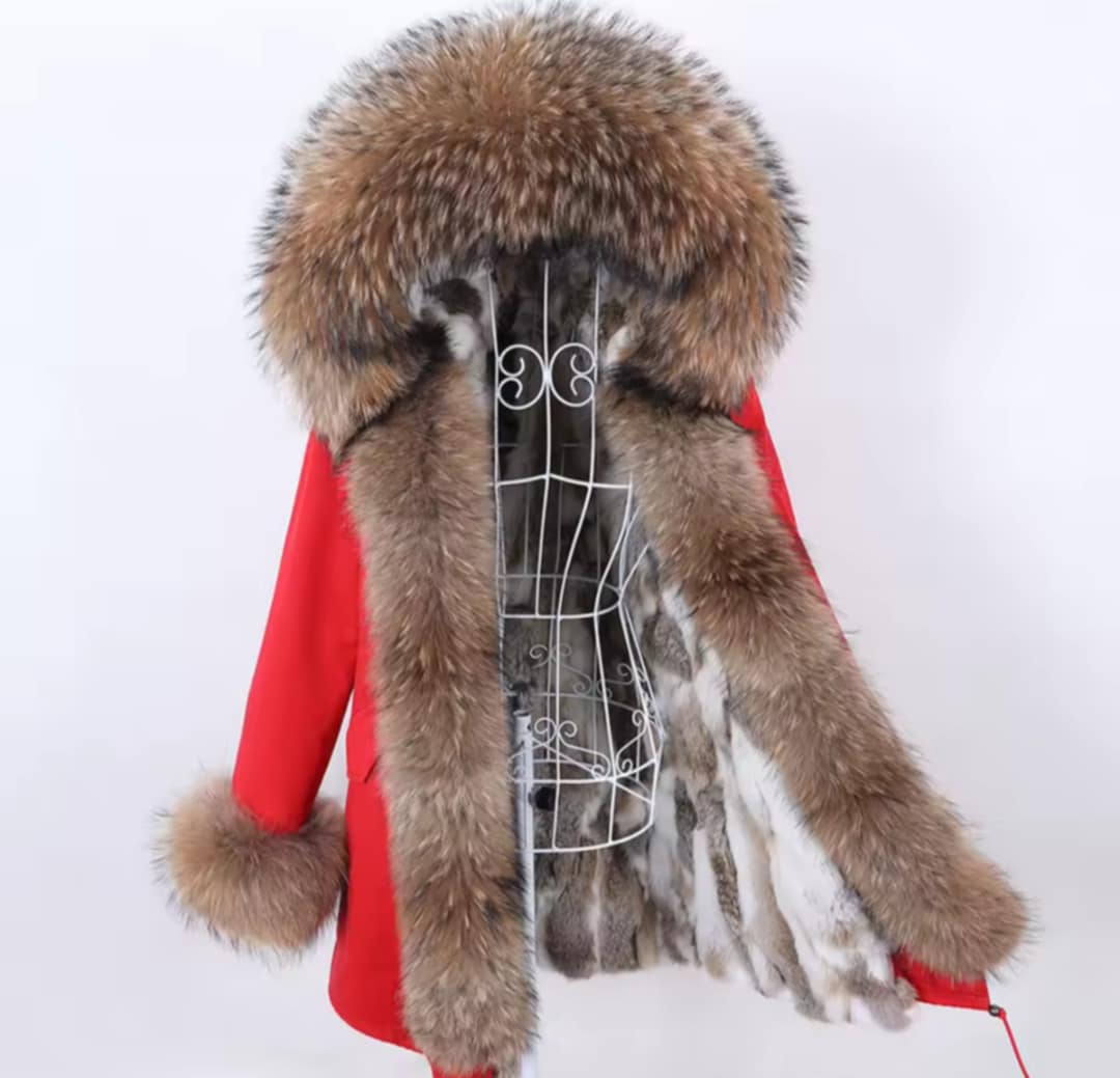 Manteau Insane long en fourrure véritable luxury
