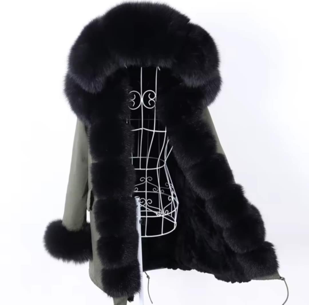 Manteau Insane long en fourrure véritable luxury