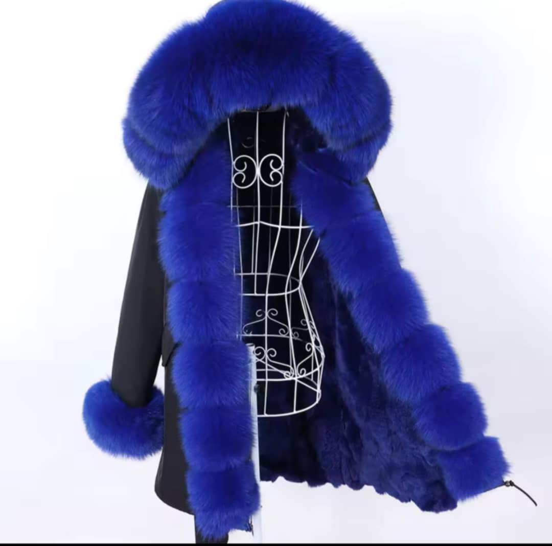 Manteau Insane long en fourrure véritable luxury
