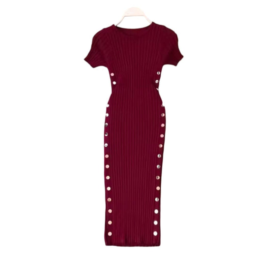Robe élégante boutonnée