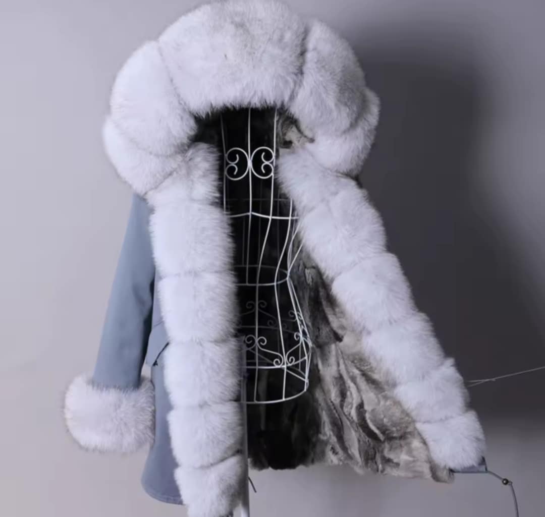 Manteau Insane long en fourrure véritable luxury
