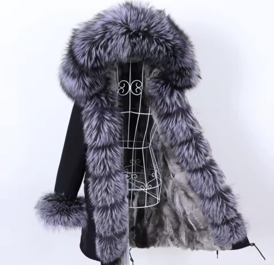 Manteau Insane long en fourrure véritable luxury