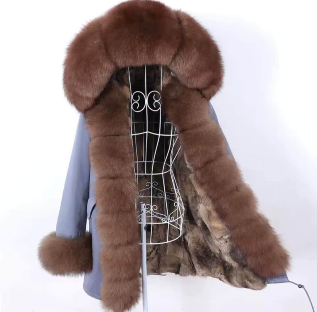 Manteau Insane long en fourrure véritable luxury
