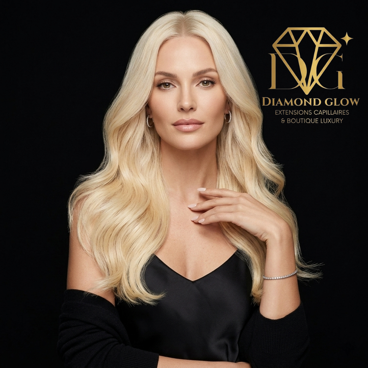 Extensions capillaires naturelles européennes Blond naturel doré #613– 12 à 30 pouces