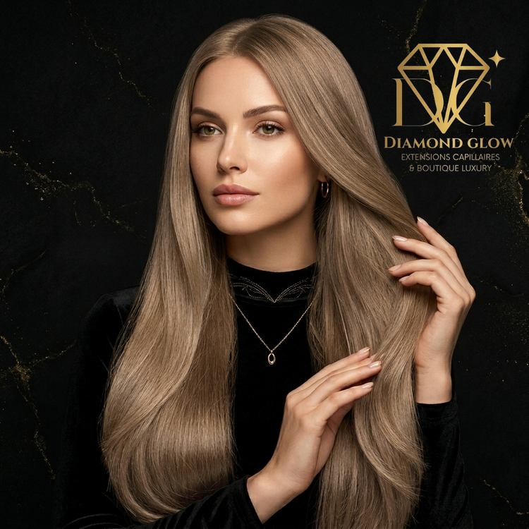 Extensions capillaires naturelles européennes Blond très foncé cendré #08A  – 12 à 30 pouces